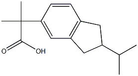 2-(2-Isopropyl-5-indanyl)-2-methylpropionic acid Struktur