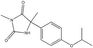 3,5-Dimethyl-5-(4-isopropoxyphenyl)hydantoin Struktur