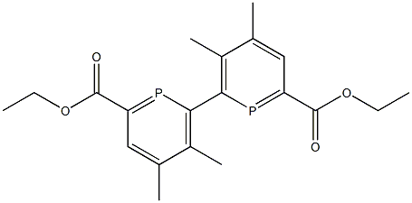 3,3',4,4'-Tetramethyl[2,2'-biphosphorin]-6,6'-dicarboxylic acid diethyl ester Struktur