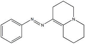 1-(Phenylazo)-2,3,6,7,8,9-hexahydro-4H-quinolizine Struktur