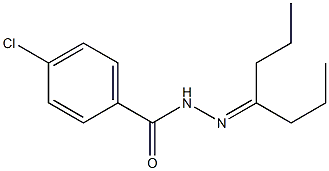 4-Heptanone 4-chlorobenzoyl hydrazone Struktur