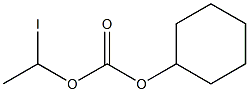 Carbonic acid cyclohexyl 1-iodoethyl ester Struktur