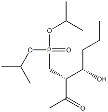 [(2R,3S)-2-Acetyl-3-hydroxyhexyl]phosphonic acid diisopropyl ester Struktur