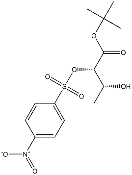 (2S,3R)-2-[(4-Nitrophenylsulfonyl)oxy]-3-hydroxybutanoic acid tert-butyl ester Struktur