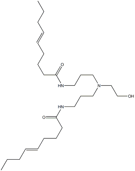 N,N'-[2-Hydroxyethyliminobis(3,1-propanediyl)]bis(5-nonenamide) Struktur