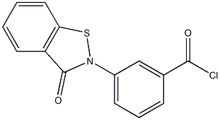 2-[3-(Chlorocarbonyl)phenyl]-1,2-benzisothiazol-3(2H)-one Struktur