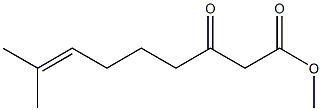 3-Oxo-8-methyl-7-nonenoic acid methyl ester Struktur