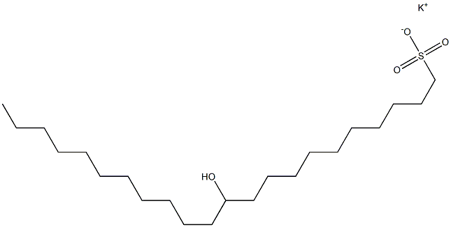 11-Hydroxydocosane-1-sulfonic acid potassium salt Struktur