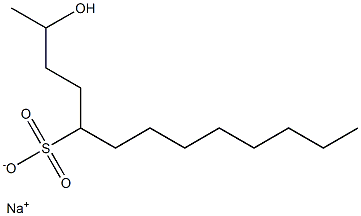 2-Hydroxytridecane-5-sulfonic acid sodium salt Struktur