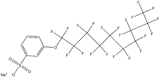 3-(Henicosafluorodecyloxy)benzenesulfonic acid sodium salt Struktur