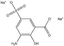 3-Amino-5-sulfosalicylic acid disodium salt Struktur