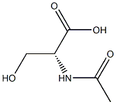 (R)-3-Hydroxy-2-(acetylamino)propanoic acid Struktur