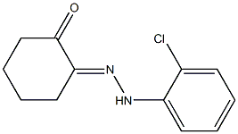 2-[2-(2-Chloro-phenyl)hydrazono]cyclohexanone Struktur