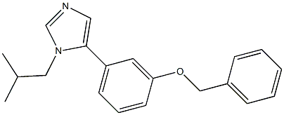 1-(2-Methylpropyl)-5-(3-benzyloxyphenyl)-1H-imidazole Struktur