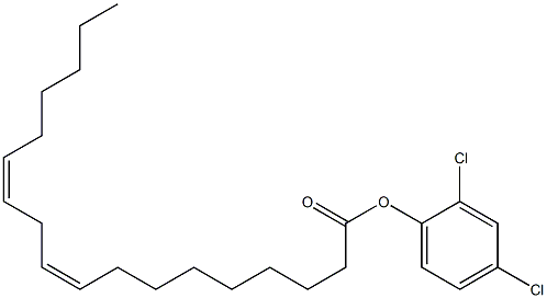 (9Z,12Z)-9,12-Octadecadienoic acid 2,4-dichlorophenyl ester Struktur