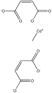 Bis(maleic acid 1-methyl)cadmium salt Struktur