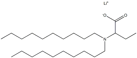 2-(Didecylamino)butyric acid lithium salt Struktur