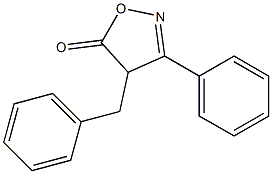 3-Phenyl-4-benzylisoxazol-5(4H)-one Struktur