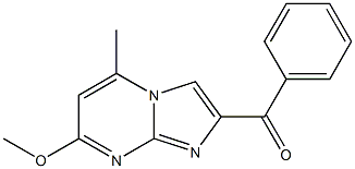 2-Benzoyl-5-methyl-7-methoxyimidazo[1,2-a]pyrimidine Struktur