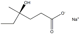 [R,(+)]-4-Hydroxy-4-methylhexanoic acid sodium salt Struktur