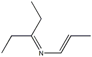 (E)-N-(1-Ethylpropylidene)-1-propen-1-amine Struktur