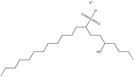 5-Hydroxyicosane-8-sulfonic acid potassium salt Struktur