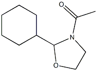 2-Cyclohexyl-3-acetyloxazolidine Struktur