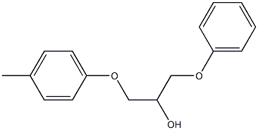 1-(4-Methylphenoxy)-3-phenoxy-2-propanol Struktur