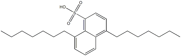 4,8-Diheptyl-1-naphthalenesulfonic acid Struktur