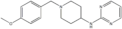 N-[1-(p-Methoxybenzyl)-4-piperidyl]-2-pyrimidinamine Struktur