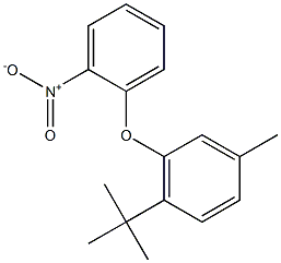 3-Methyl-6-tert-butylphenyl 2-nitrophenyl ether Struktur