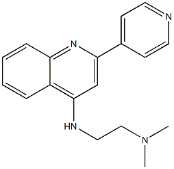 4-(2-Dimethylaminoethylamino)-2-(4-pyridinyl)quinoline Struktur