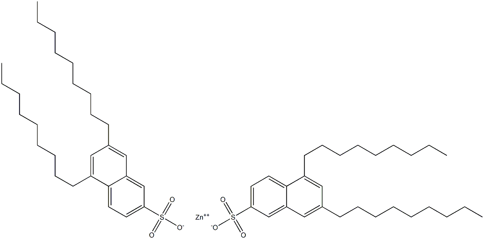 Bis(5,7-dinonyl-2-naphthalenesulfonic acid)zinc salt Struktur