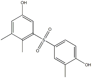 3,4'-Dihydroxy-3',5,6-trimethyl[sulfonylbisbenzene] Struktur