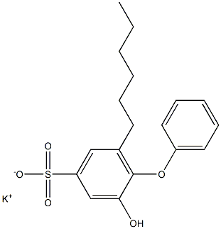 2-Hydroxy-6-hexyl[oxybisbenzene]-4-sulfonic acid potassium salt Struktur