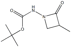 3-Methyl-1-[tert-butyloxycarbonylamino]azetidin-2-one Struktur