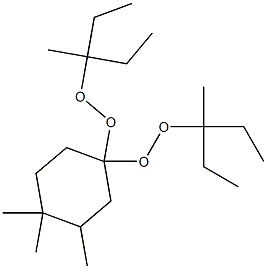 3,4,4-Trimethyl-1,1-bis(1-ethyl-1-methylpropylperoxy)cyclohexane Struktur