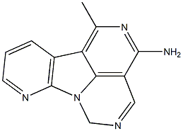 6H-1-Methyl-2,5,6a,7-tetraazafluoranthene-3-amine Struktur