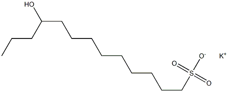 10-Hydroxytridecane-1-sulfonic acid potassium salt Struktur