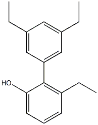 3-Ethyl-2-(3,5-diethylphenyl)phenol Struktur