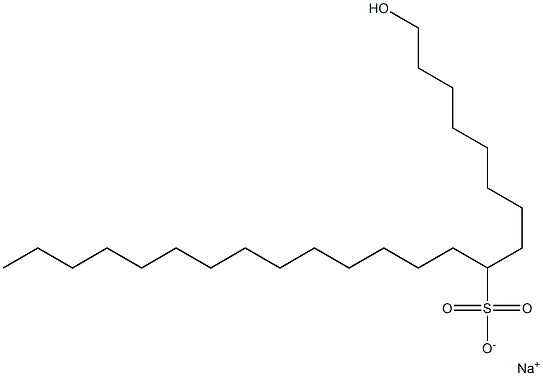 1-Hydroxytricosane-9-sulfonic acid sodium salt Struktur