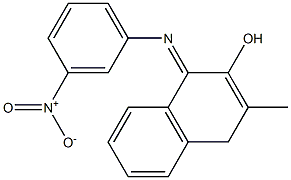 1-(3-Nitrophenylimino)methylnaphthalen-2-ol Struktur