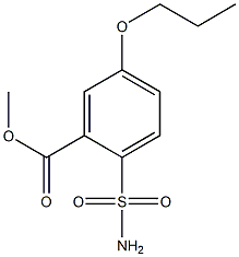 5-Propoxy-2-sulfamoylbenzoic acid methyl ester Struktur