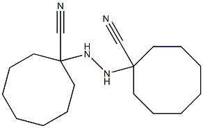 1,1'-Hydrazobis(cyclooctane-1-carbonitrile) Struktur