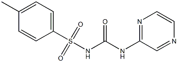 1-(4-Methylphenylsulfonyl)-3-(2-pyrazinyl)urea Struktur