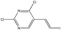 2,4-Dichloro-5-[(E)-2-iodoethenyl]pyrimidine Struktur