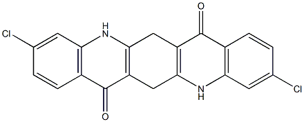 3,10-Dichloro-5,6,7,12,13,14-hexahydroquino[2,3-b]acridine-7,14-dione Struktur