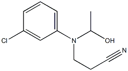 N-(2-Cyanoethyl)-N-(1-hydroxyethyl)-m-chloroaniline Struktur