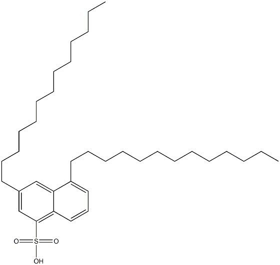 3,5-Ditridecyl-1-naphthalenesulfonic acid Struktur