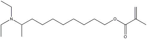 Methacrylic acid 9-(diethylamino)decyl ester Struktur